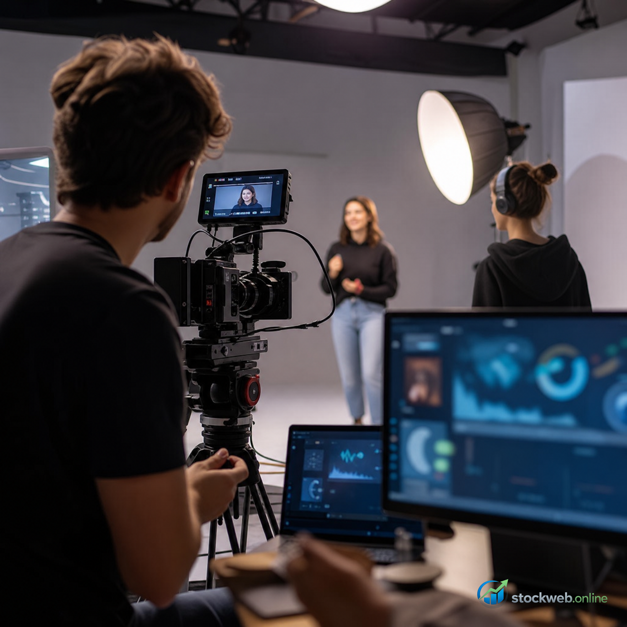 Imagen ultra HD para agencia digital en set de produccion