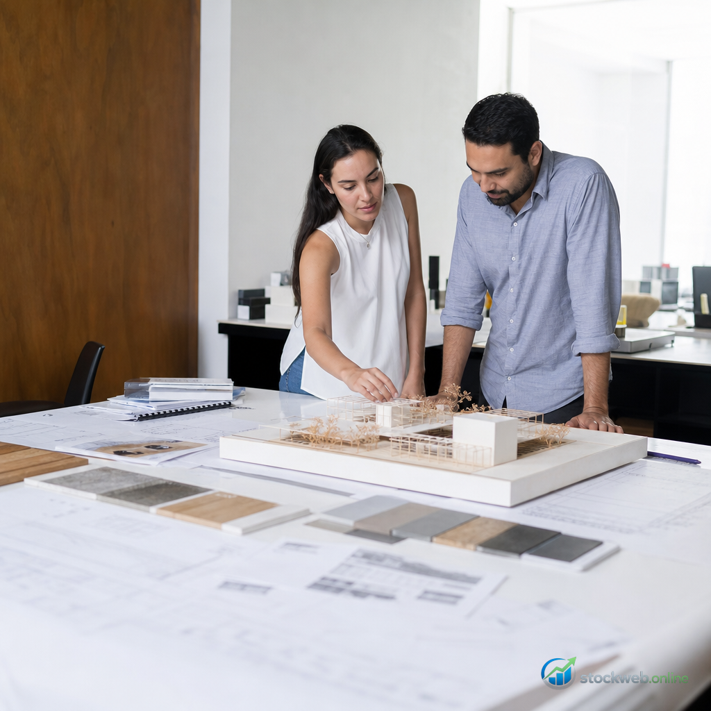 Imagen IA para estudio de arquitectura en blog SEO 127