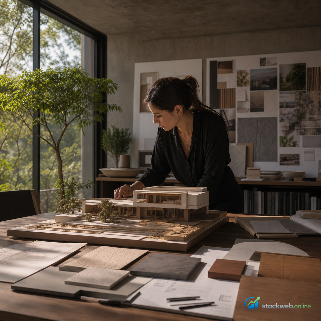 Imagen IA para portafolio de arquitectura residencial