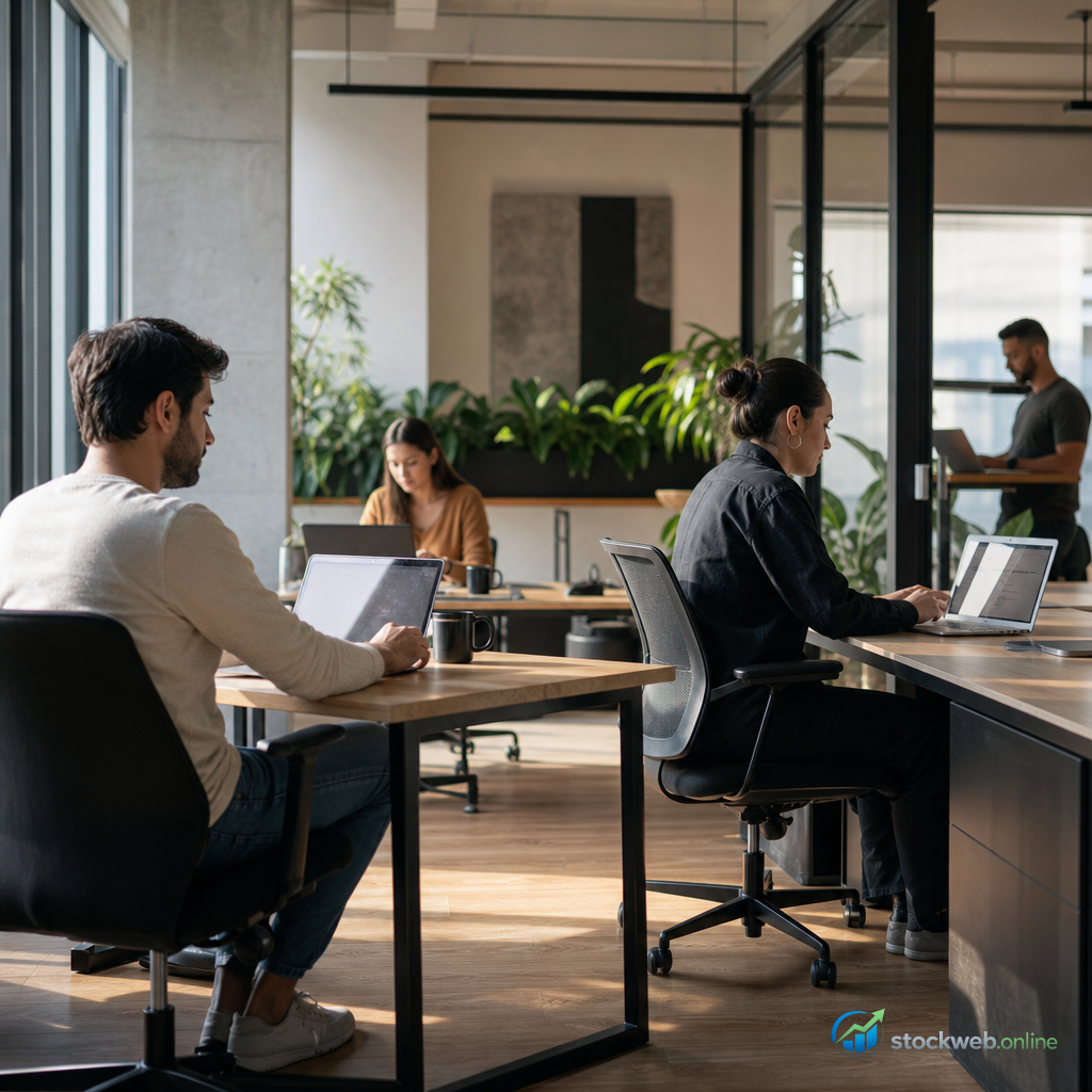 Imagen IA para coworking profesional en hero principal 008