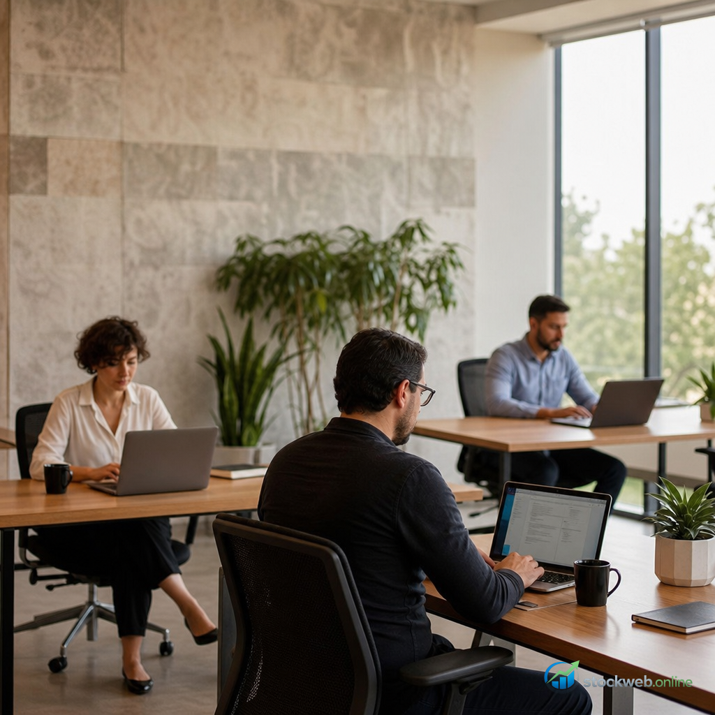 Imagen IA para coworking profesional en seccion de beneficios 039