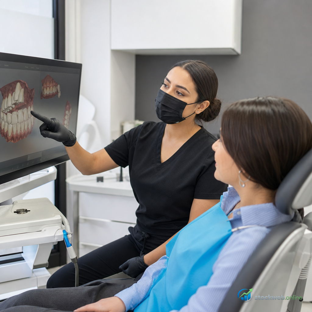 Imagen IA para clinica dental moderna en banner de servicio 102
