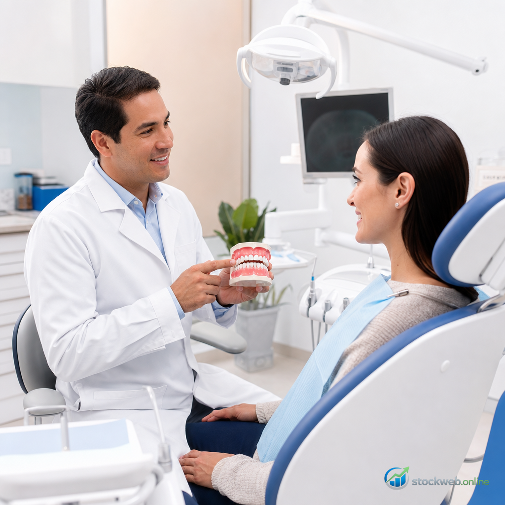 Imagen IA para odontologia familiar moderna