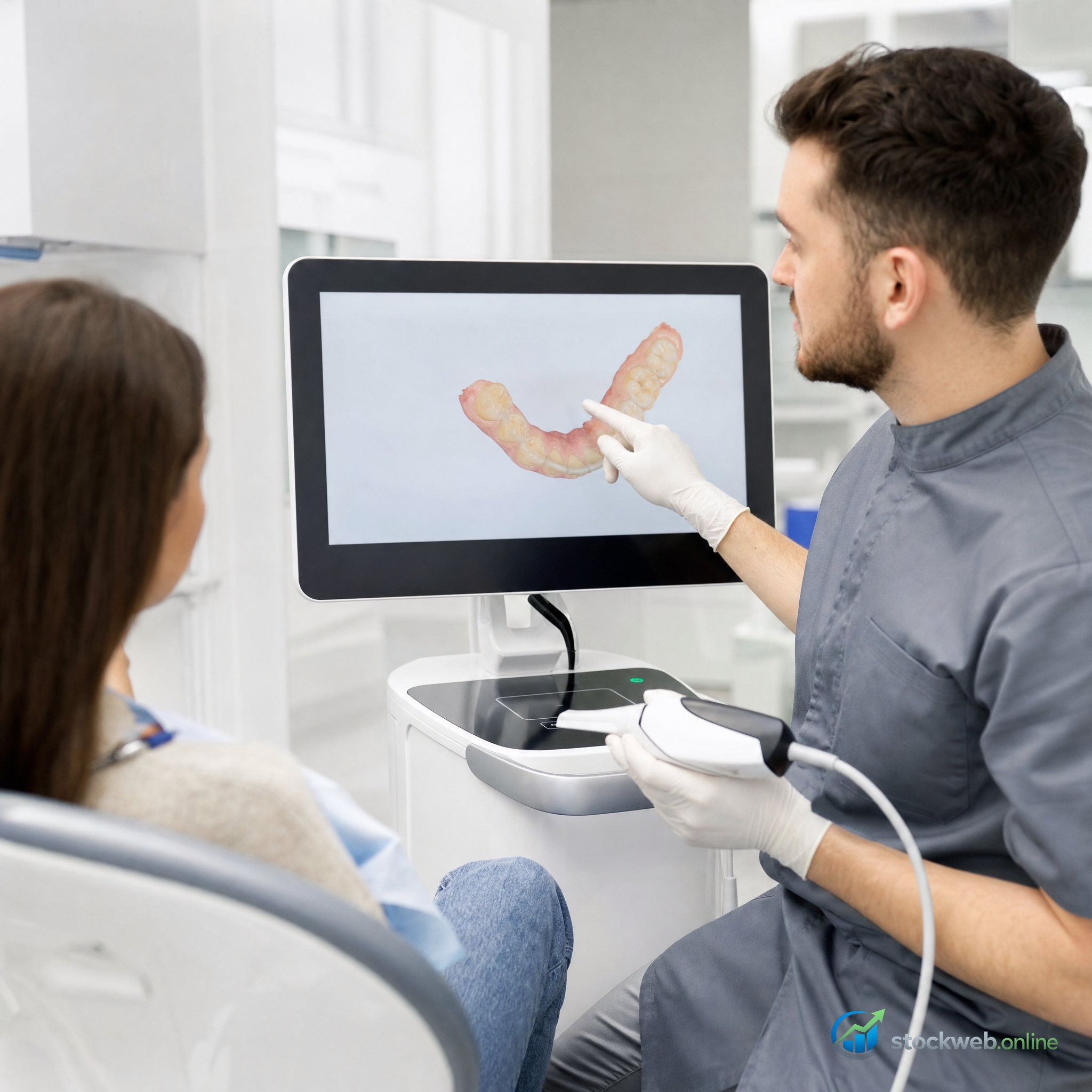 Imagen ultra HD para clinica dental con escaner digital
