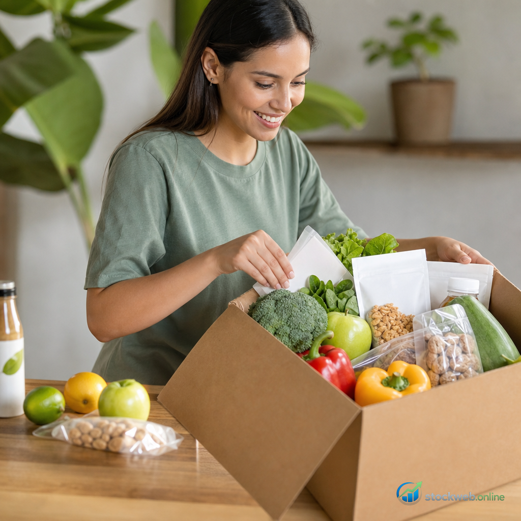 Imagen IA para ecommerce de alimentos saludables en landing page de conversion