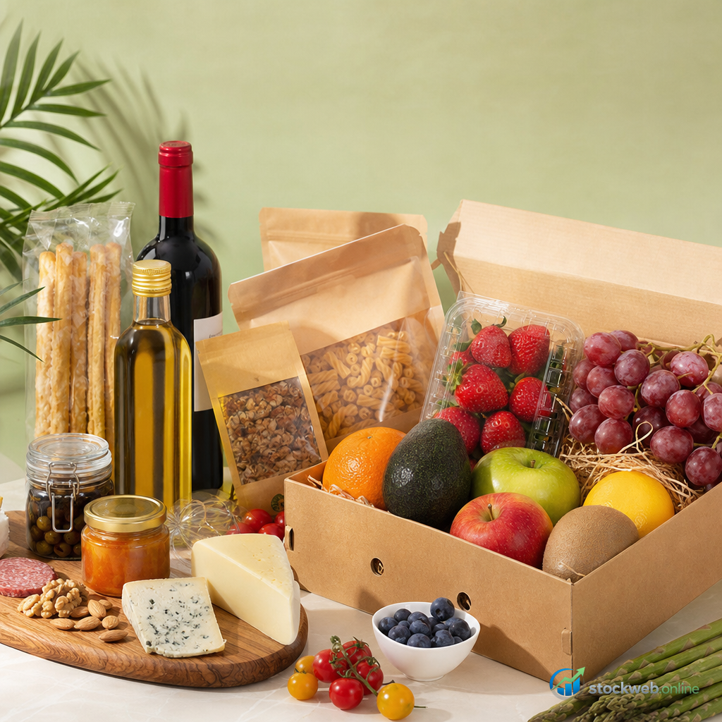 Imagen IA para página web de ecommerce de alimentos