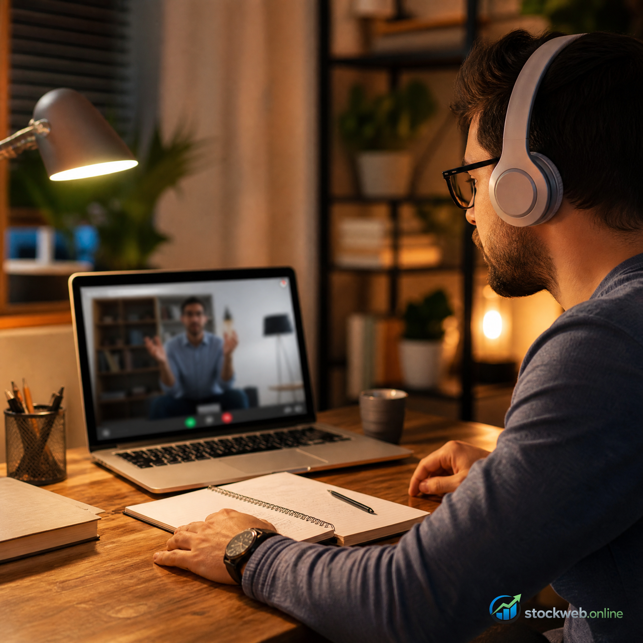 Imagen ultra HD para educacion online con tutor en vivo