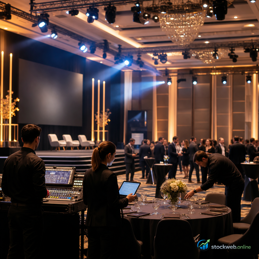 Imagen IA para organizacion de eventos empresariales