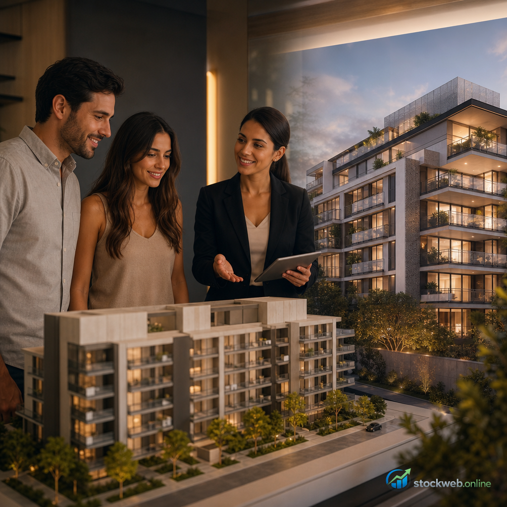 Imagen IA para desarrollo residencial en preventa