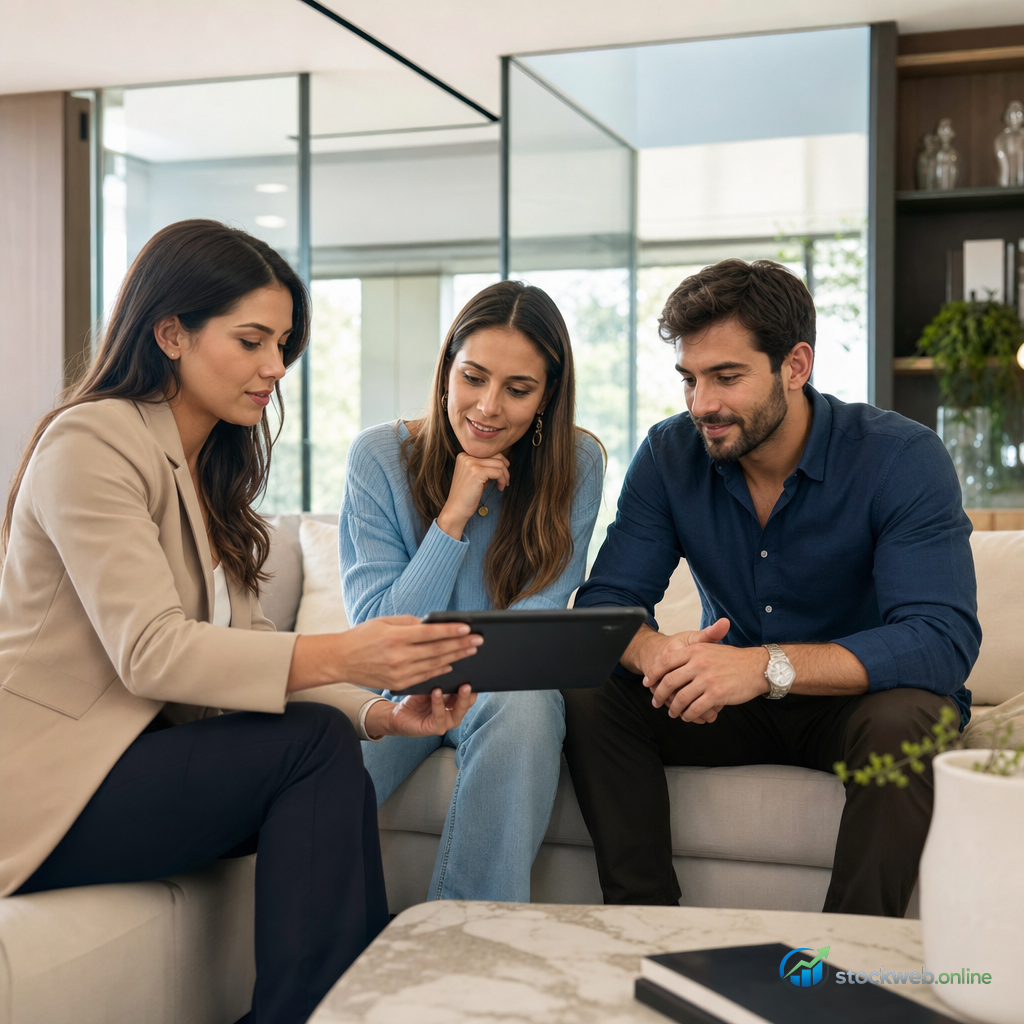 Imagen IA para inmobiliaria premium en landing page de conversion
