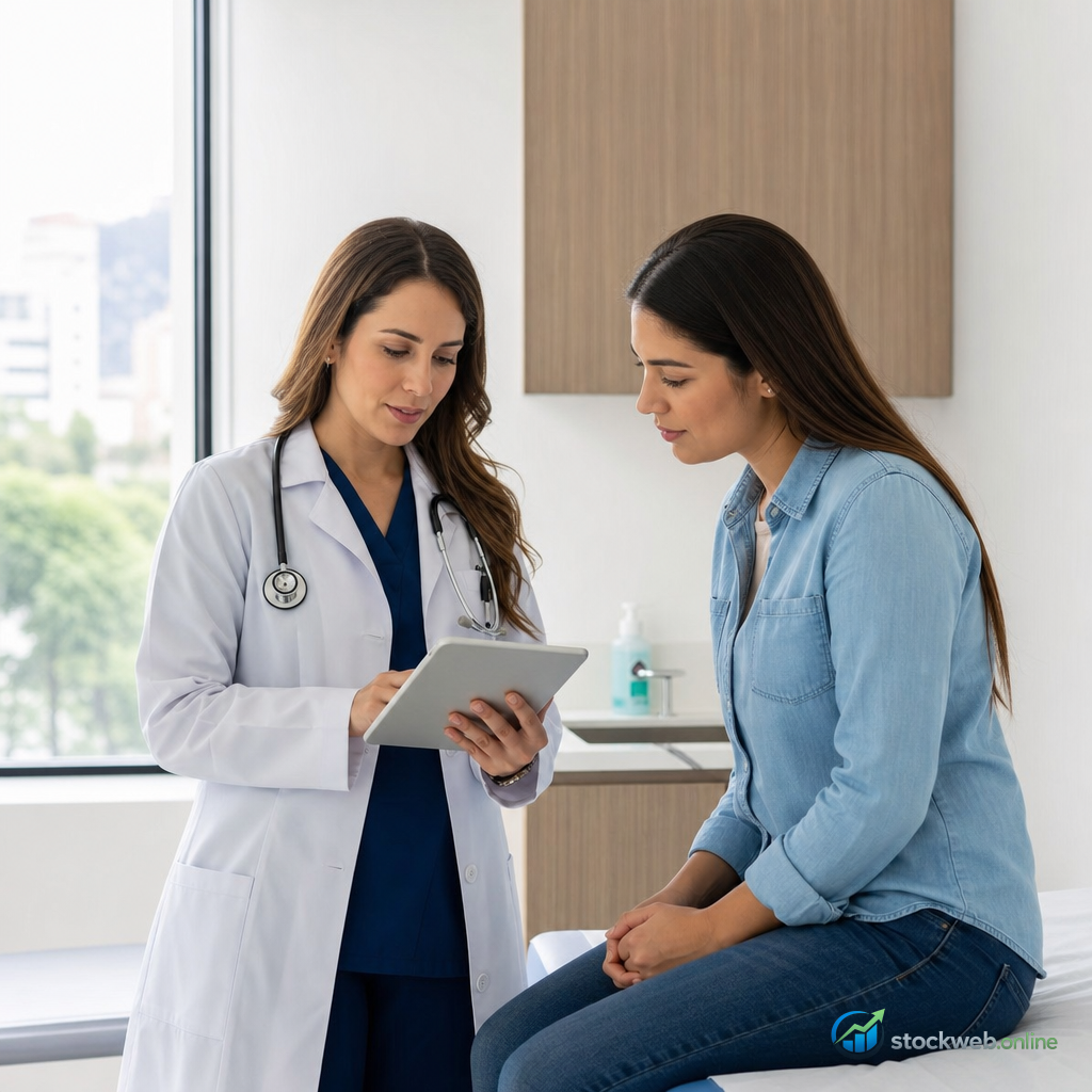 Imagen IA para clinica medica moderna en banner de servicio 114