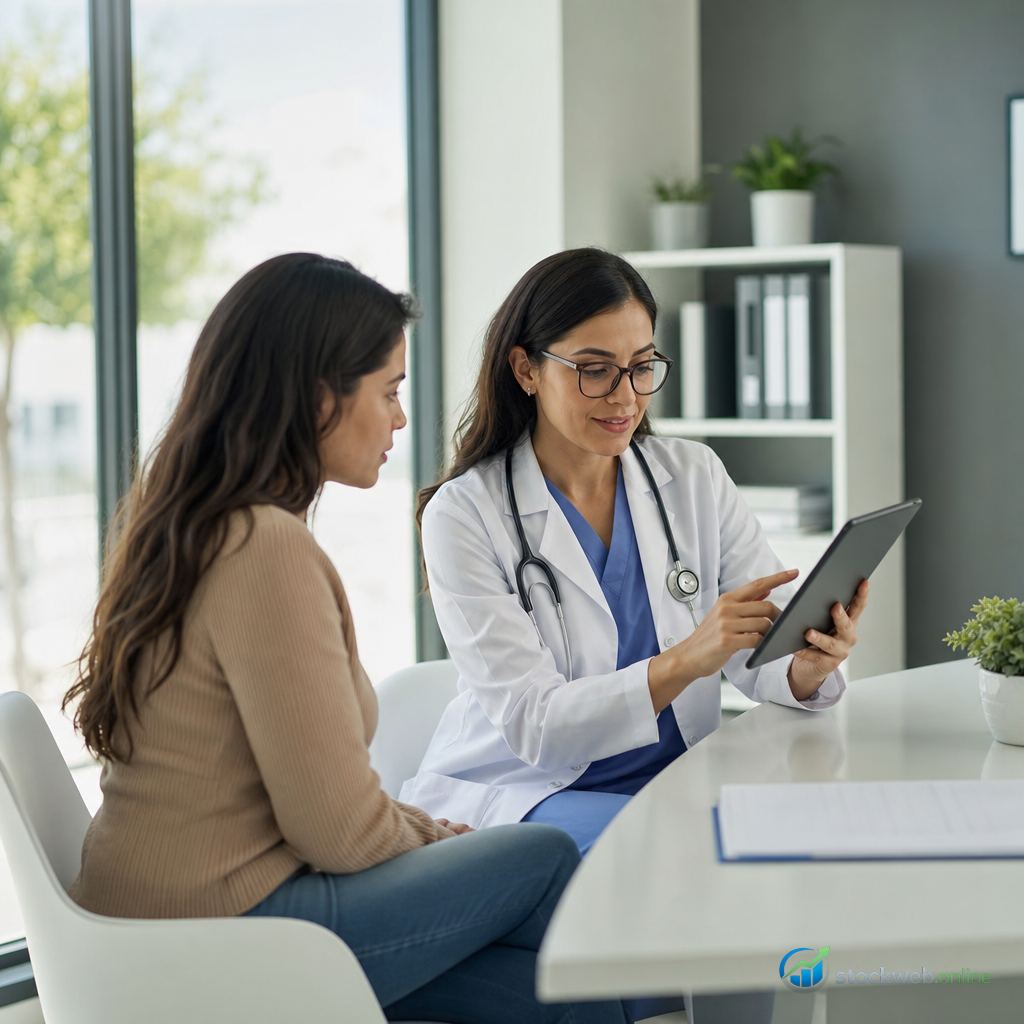 Imagen IA para clinica medica moderna en landing page de conversion