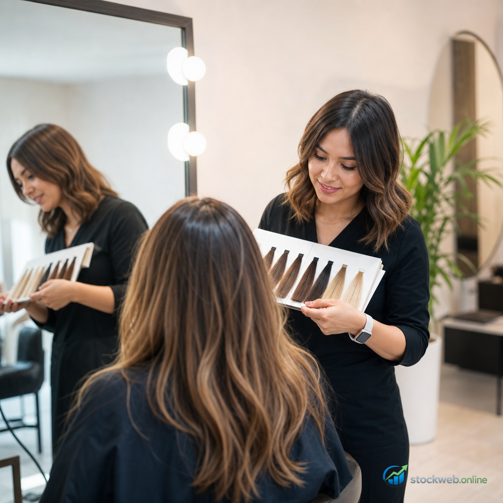 Imagen IA para salon de belleza en landing page de conversion