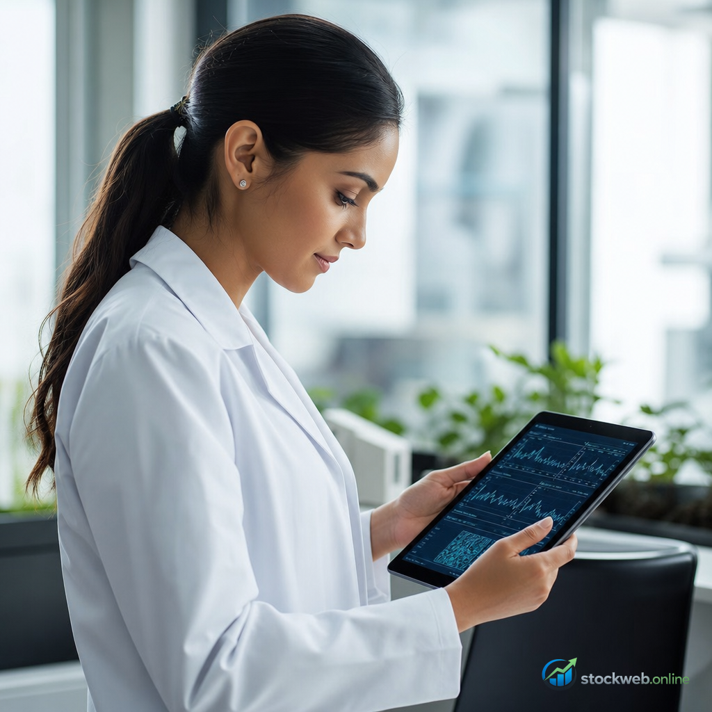 Imagen IA para tecnologia medica en landing page de conversion