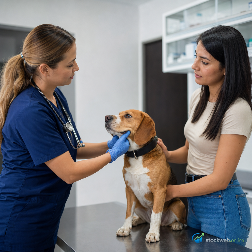 Imagen IA para clinica veterinaria en banner de servicio 123