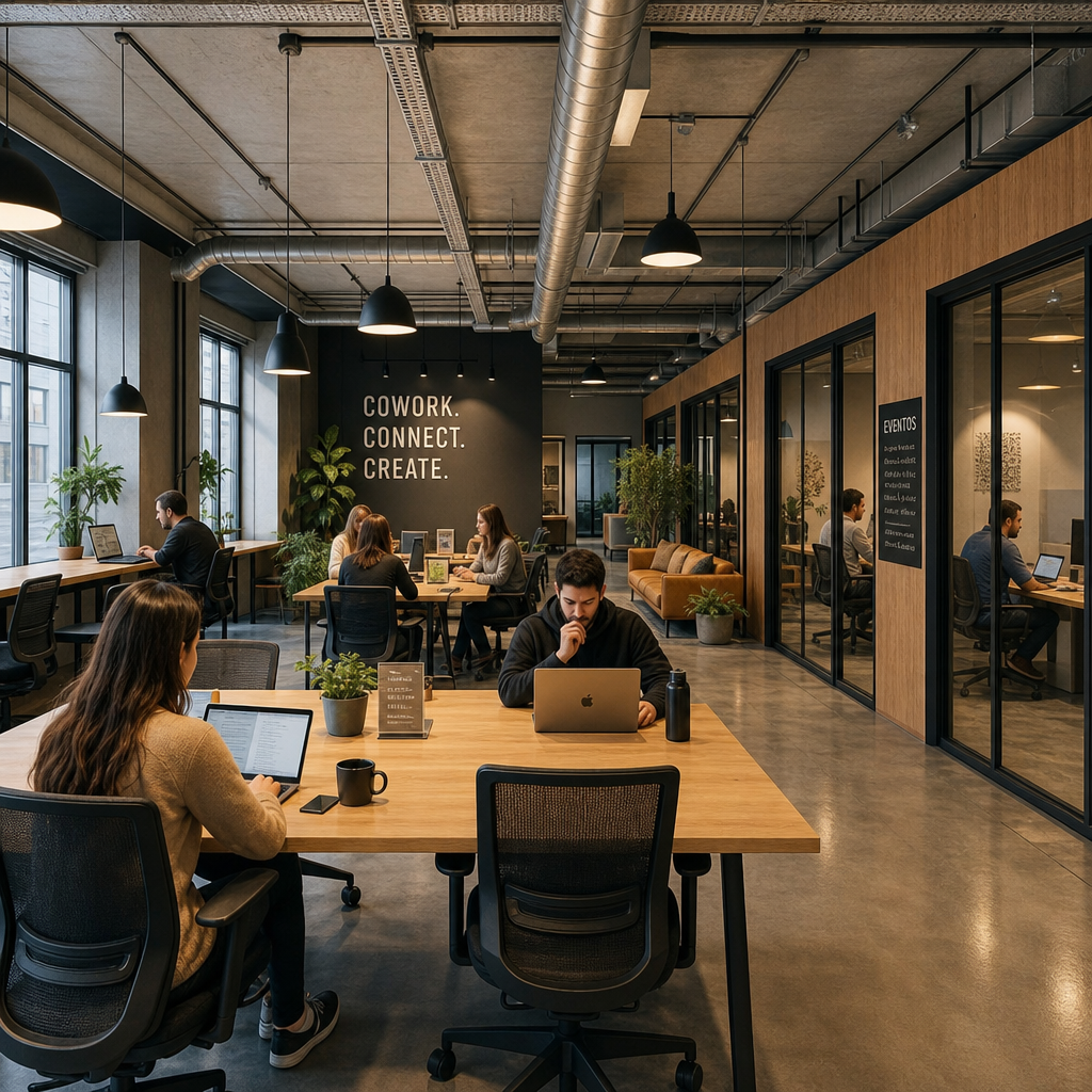 Oficina corporativa de coworking