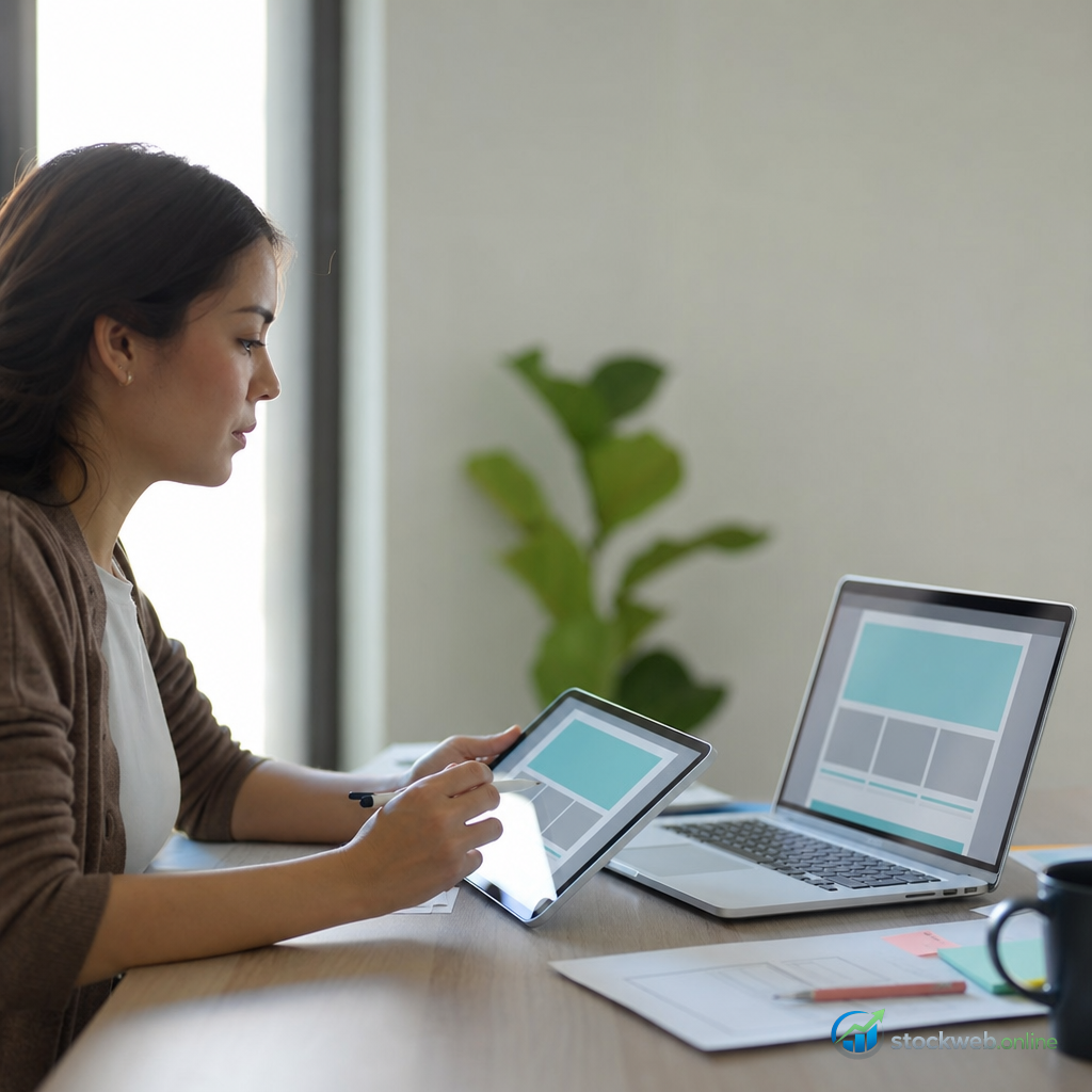 Imagen IA para pagina web corporativa en landing page de conversion